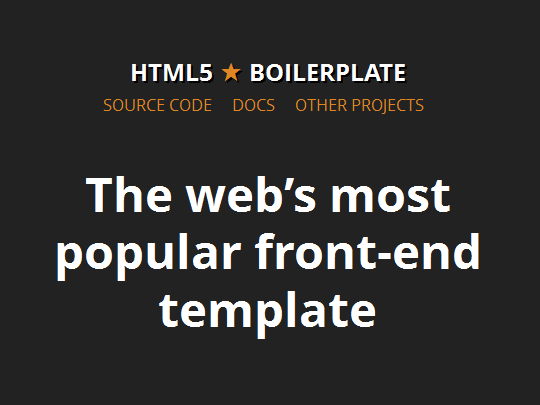 HTML5 Boilerplate